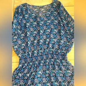 Express Size Large Floral Blouse